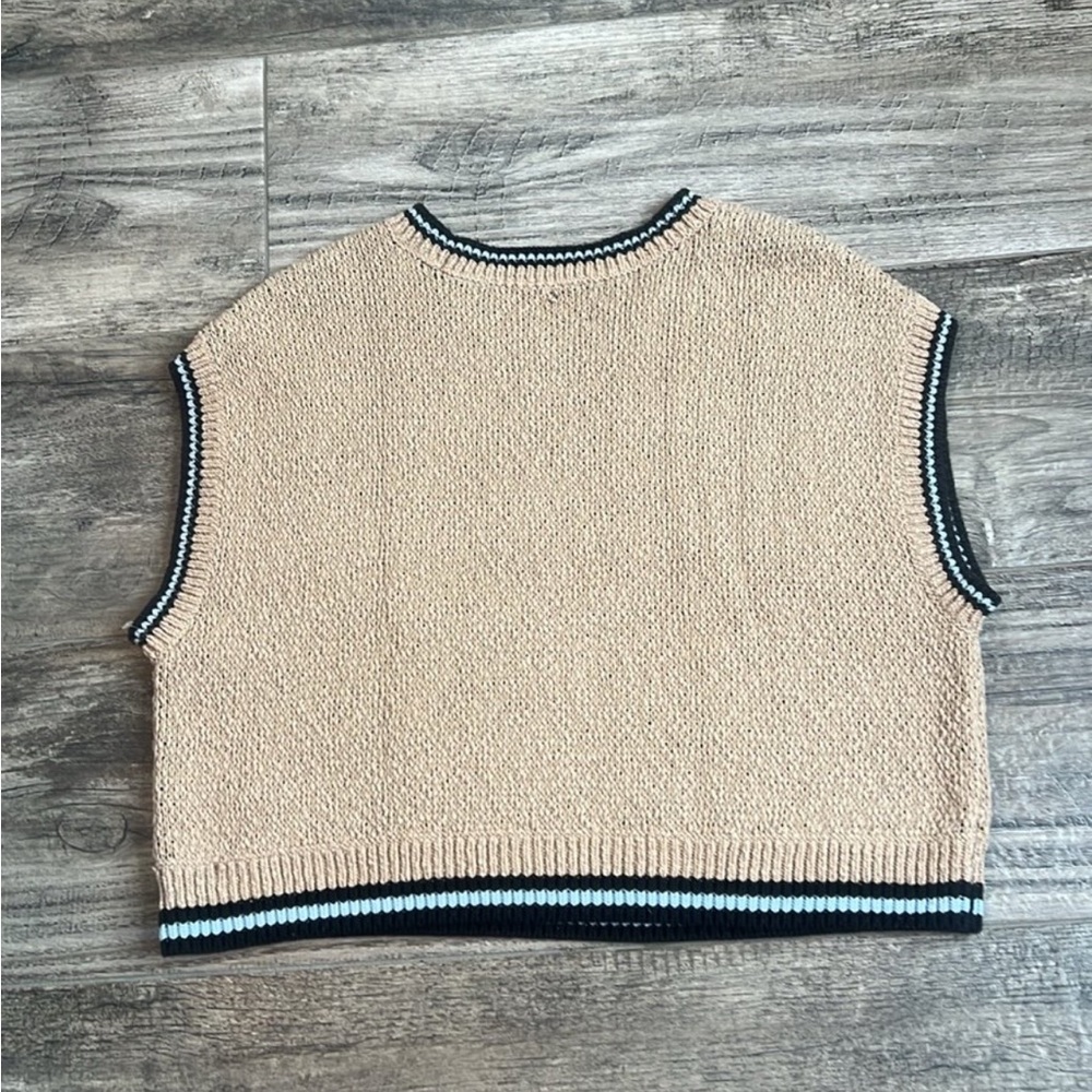 Bee Patterned Tan Sweater - Picture 3 of 3